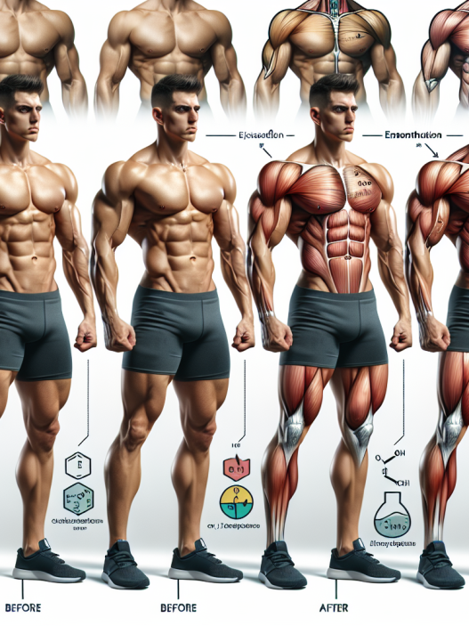 Esthétique musculaire après une utilisation prolongée d'Énanthate de méthénolone injectable