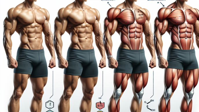 Esthétique musculaire après une utilisation prolongée d'Énanthate de méthénolone injectable