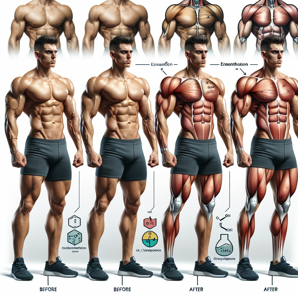 Esthétique musculaire après une utilisation prolongée d'Énanthate de méthénolone injectable