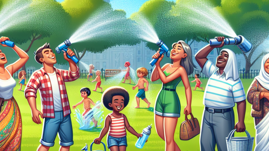 Utilisation de sprays rafraîchissants pour améliorer le confort par temps chaud