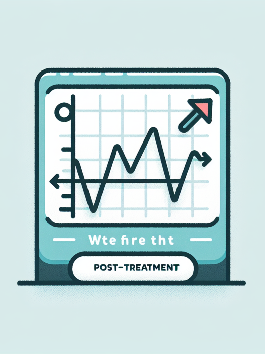Comment le poids évolue-t-il après le premier traitement ?