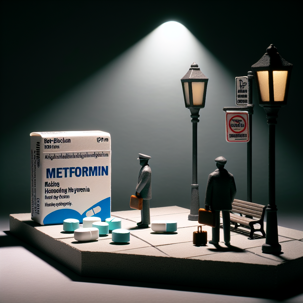 Metformine et bêta-bloquants : masque de symptômes d’hypoglycémie (en association)